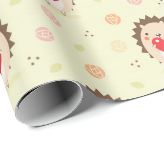 Igel Liebe Muster Geschenkpapier (Rolleneckpunkt)