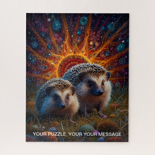 Igel-Liebespuzzle Puzzle (Vertikal)