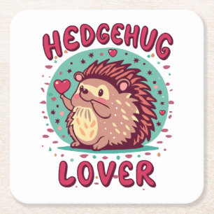 Igel-Liebhaber Rechteckiger Pappuntersetzer