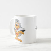 Igel liest ein Buch Kaffeetasse (Vorderseite Links)