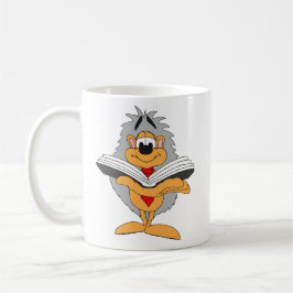 Igel liest ein Buch Kaffeetasse
