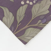 Igel Lila William Morris Inspirierte floral Fleecedecke (Ecke)