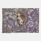 Igel Lila William Morris Inspirierte floral Geschirrtuch (Horizontal)