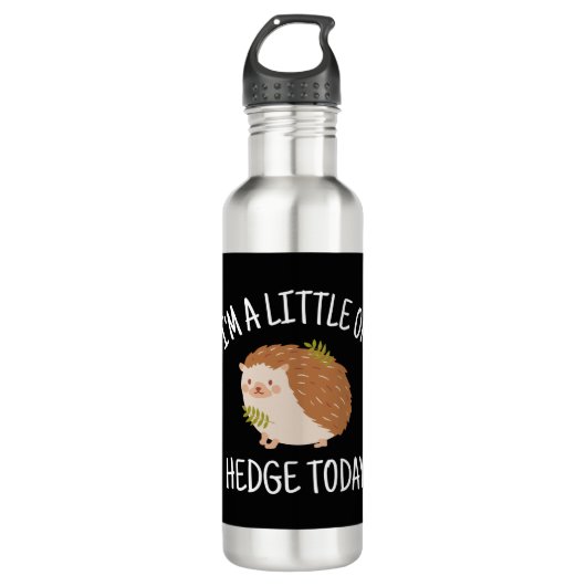 Igel Little zur Hedge heute Edelstahlflasche (Vorderseite)