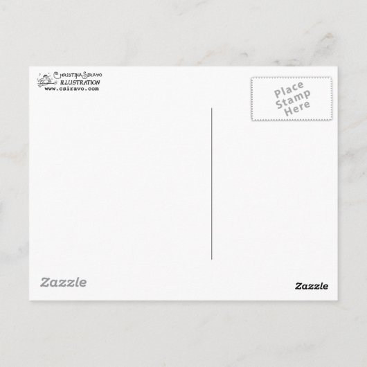 Igel Lucky Closing Nachmittag Postkarte (Rückseite)