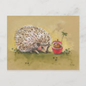 Igel Lucky Closing Nachmittag Postkarte (Vorderseite)