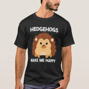 Igel macht mich glücklich Niedlichen Igel Porcupin T-Shirt