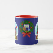 Igel Mail Carrier Snow Globe Tasse (Zentrum)