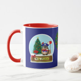 Igel Mail Carrier Snow Globe Tasse