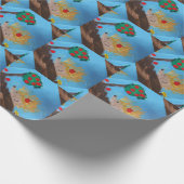 Igel-Malerei Geschenkpapier (Ecke)