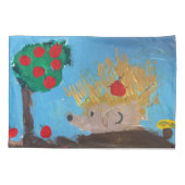 Igel-Malerei Kissenbezug (Rückseite)