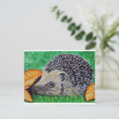 Igel-Malerei Postkarte (Stehend Vorderseite)