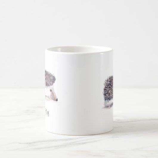 Igel Malerei Wasserfarbe Tier Kaffeetasse (Mittel)