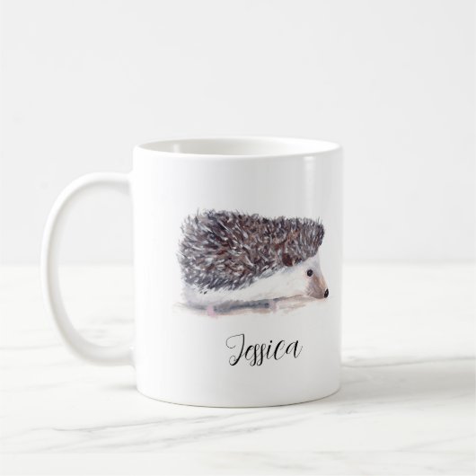 Igel Malerei Wasserfarbe Tier Kaffeetasse (Links)