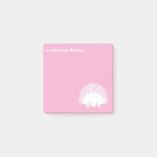 Igel-Mama Niedliche benutzerdefinierte Farbe und T Post-it Klebezettel (Vorderseite)