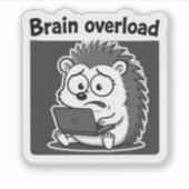 Igel-Meme-Cartoon lustig  Aufkleber (Vorderseite)