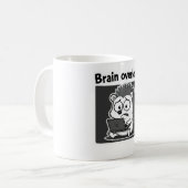 Igel-Meme-Cartoon lustig  Kaffeetasse (Vorderseite Links)