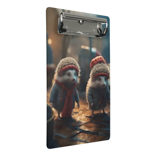 Igel Mini Klemmbrett (Schrägansicht)