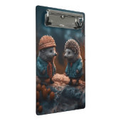 Igel Mini Klemmbrett (Schrägansicht)