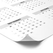 Igel mit Aquarellfarbe Tux 2025 - Mauerkalender Poster (Ecke)