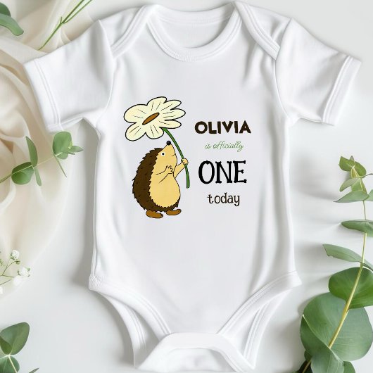 Igel mit Blume Baby Strampler