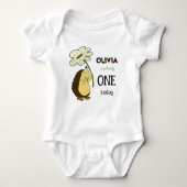 Igel mit Blume Baby Strampler (Vorderseite)