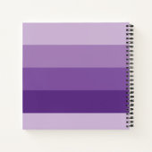 Igel mit Büchern Kind lila Notebook Notizblock (Rückseite)