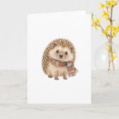 Igel mit einem winzigen Schal Karte (Gelbe Blume)