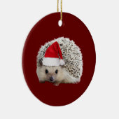 Igel mit Hat Lights Weihnachten Keramik Ornament (Rechts)