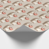 Igel mit Herz Liebe Geschenkpapier (Ecke)