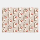 Igel mit Herz Liebe Geschenkpapier Set (Vorderseite)