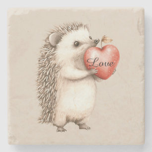 Igel mit Herz Liebe Steinuntersetzer