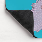 Igel mit Löwenzahn | Niedliche Volkskunst Natur Mousepad (Ecke)