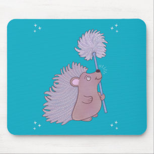 Igel mit Löwenzahn   Niedliche Volkskunst Natur Mousepad