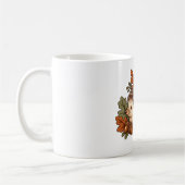 Igel mit Pilzen und Herbstlaub Kaffeetasse (Links)
