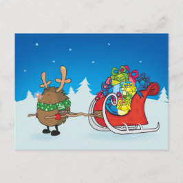 Igel mit roter Nose Postkarte