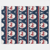 Igel mit Schals Flanelldecke Fleecedecke (Vorderseite (Horizontal))