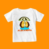 Igel mit Schirm Baby T-shirt
