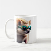 Igel mit Sonnenbrille Kaffee Tasse (Links)