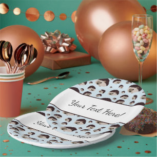 Igel mit Text Pappteller