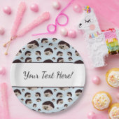 Igel mit Text Pappteller (Party)