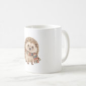 Igel mit winzigem Schal Kaffeetasse (VorderseiteRechts)