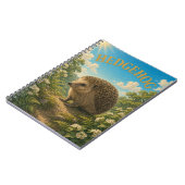Igel Moosiger Wald Wasserfarbe GeoSaga Notizblock (Linke Seite)