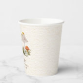 Igel Mushroom Grasshopper Woodland Babydusche Pappbecher (Links)