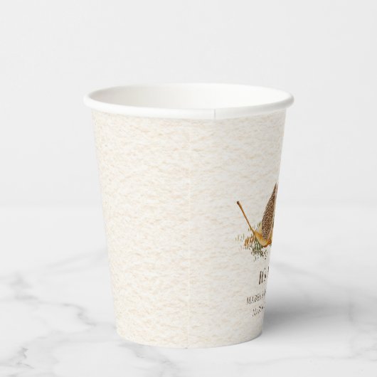 Igel Mushroom Grasshopper Woodland Babydusche Pappbecher (Rechts)