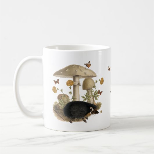 Igel Mushroom Woodland Kaffeetasse (Links)