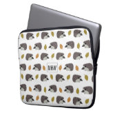 Igel Muster individuelle Notebook-Ärmel für Monogr Laptopschutzhülle (Vorderseite Links)