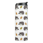 Igel Muster kundenspezifisch monogramm Thermosbecher (Nach links gedreht)