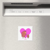 Igel Mütter und Liebe-Magnet für Kinder Magnet (In Situ (Geschirrspüler))
