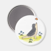 Igel nach oben gegenüber Hund Magnet (Vorderseite/Rückseite)